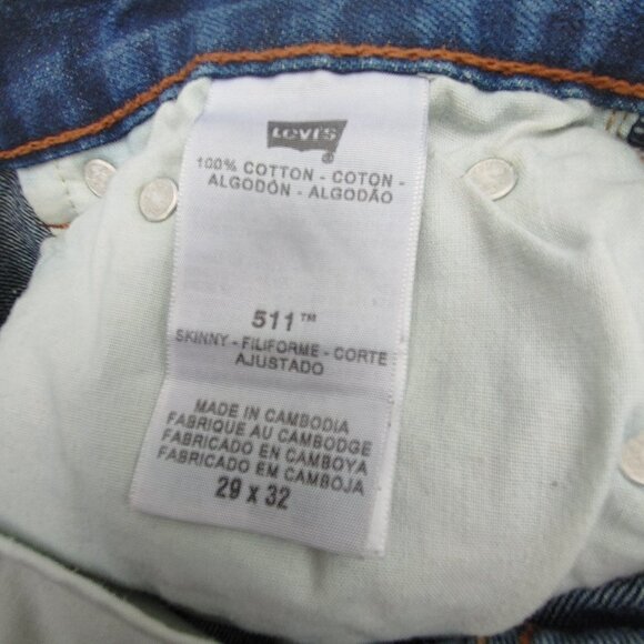 Levi's 511 29x32 Women's Jeans Denim - Picture 4 of 8